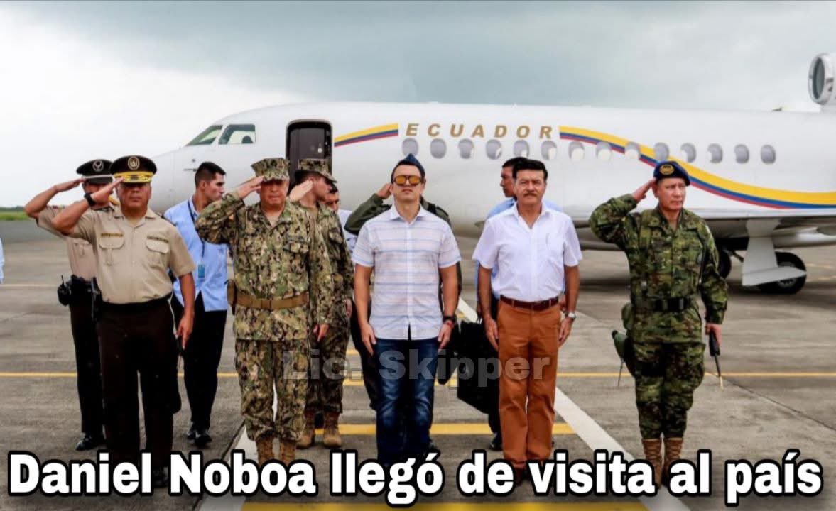 pelasables's tweet image. Arribó Daniel Noboa de visita oficial a Ecuador!! 😂😂😂
