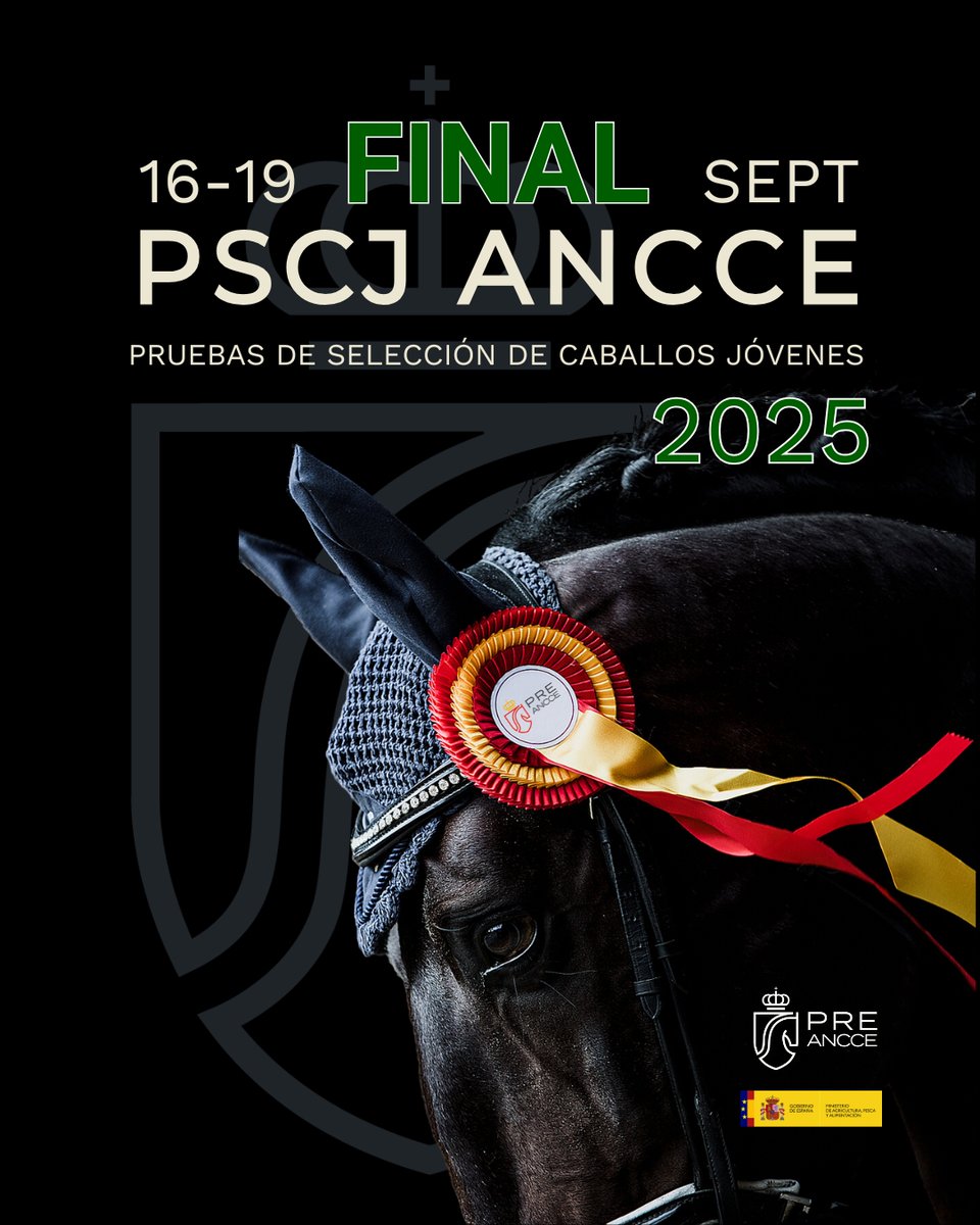 📢 Abierto el plazo de inscripción para la Final PSCJ ANCCE 2025

📝 Abierto hasta el 8 de septiembre, a las 12:00 h.
📅 La final se celebrará del 16 al 19 de septiembre en Dos Lunas Polo Dressage en San Martín del Tesorillo (Cádiz).

➡️ ancce.es/3057