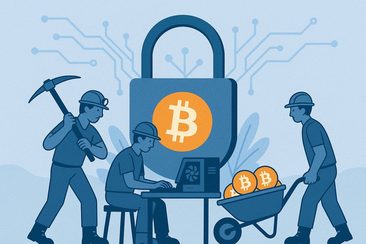 chimera_wallet's tweet image. Bitcoin security is crucial for the network&apos;s safety. 
Miners play a key role by solving complex problems to validate transactions. 
This ensures secure, decentralized transactions.  #BitcoinSecurity