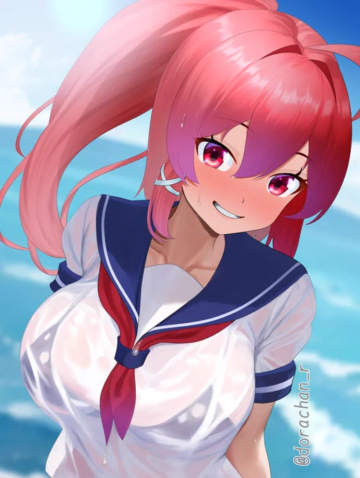#ポニーテールの日 かわいいかわいい弊鎮守府の秘書艦娘をくらえー!