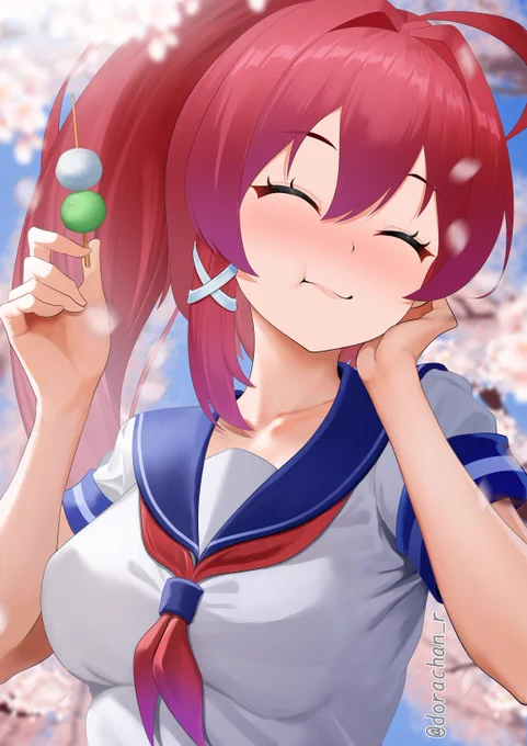 #ポニーテールの日 かわいいかわいい弊鎮守府の秘書艦娘をくらえー!