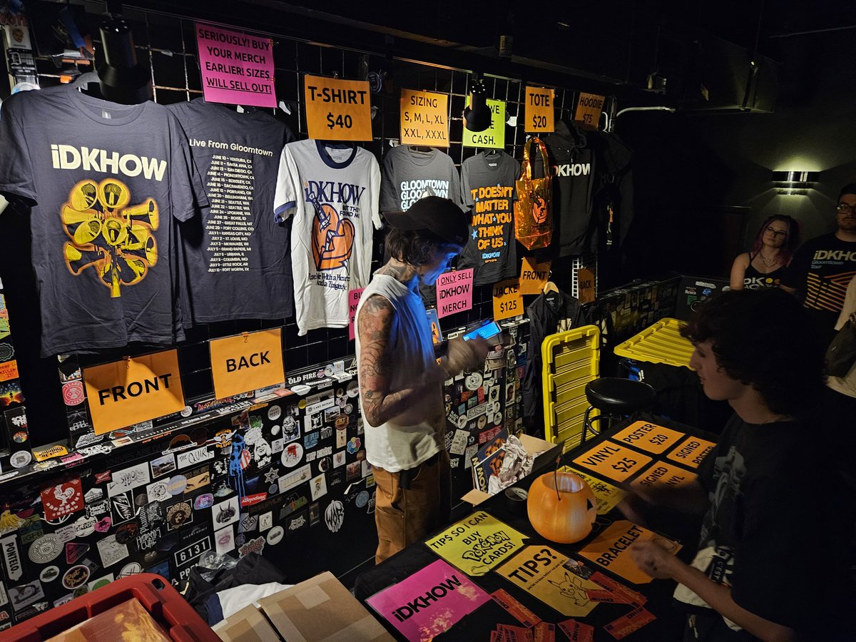 touridkhow's tweet image. merch from last night!