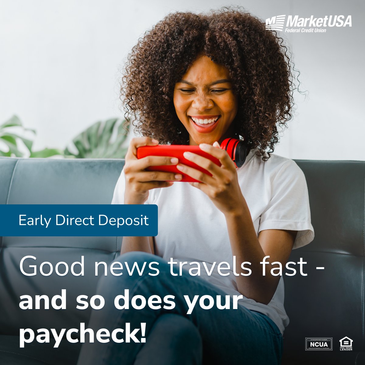 Get paid up to 2 days early with Early Direct Deposit. No fees. No catch. Just your money, sooner. 

marketusafcu.com/Email-Articles…
#DirectDeposit