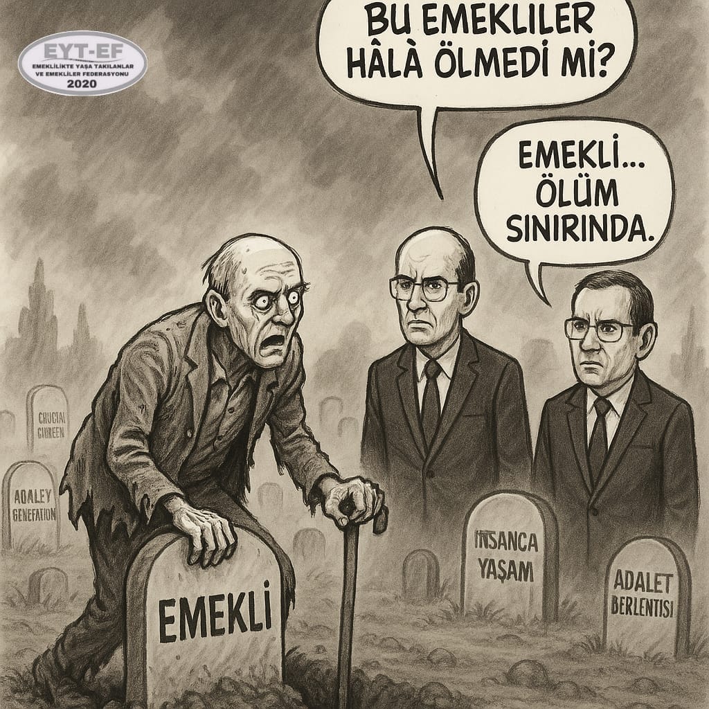 Aklımdaki deli sorular 

Peki emekliler yakında açlıktan tek tek ölüp giderken 
Siz ne yapacaksınız ?
Seyredip ölmelerine izinmi vereceksiniz ?
<a href="/tcbestepe/">T.C. Cumhurbaşkanlığı</a> 
<a href="/Akparti/">AK Parti</a> 
<a href="/RTErdogan/">Recep Tayyip Erdoğan</a> 
<a href="/MHP_Bilgi/">MHP</a>
<a href="/dbdevletbahceli/">Devlet Bahçeli</a>
#EmekliölümSınırında yaşarken vicdanınız sızlamıyor mu? Merak ediyorum