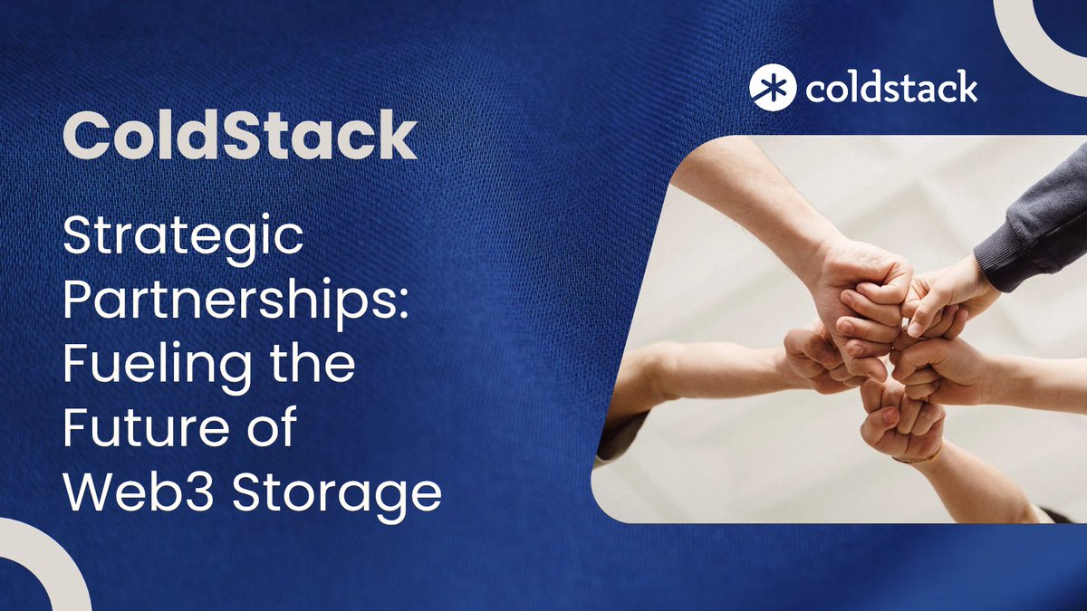 Hassan11269's tweet image. 1/❄ @coldstack_io ’s Strategic Partnerships: Fueling the Future of Web3 Storage
(A Twitter Thread🧵)
1/8👇
#ColdStack #DeFi #DePin #NFTs #Blockchain #DecentralizedStorage