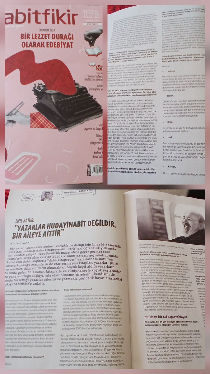 Tecessüs Kültür (@tecessuskultur) on Twitter photo <a href="/muhammedbakir/">Muhammed Bâkır Köse</a> güzel bir söyleşiye imza atmış. Enis Batur <a href="/SabitFikir/">SabitFikir</a> in yeni sayisinda kütüphanesini, kitapları, Perec, Eco vd. ve labirent, taslak, örgü, harf, kıvrım kelimelerinin cagrisimlarini anlatmış, Okuyun isterim <a href="/muhammedbakir/">Muhammed Bâkır Köse</a> güzel bir söyleşiye imza atmış. Enis Batur <a href="/SabitFikir/">SabitFikir</a> in yeni sayisinda kütüphanesini, kitapları, Perec, Eco vd. ve labirent, taslak, örgü, harf, kıvrım kelimelerinin cagrisimlarini anlatmış, Okuyun isterim