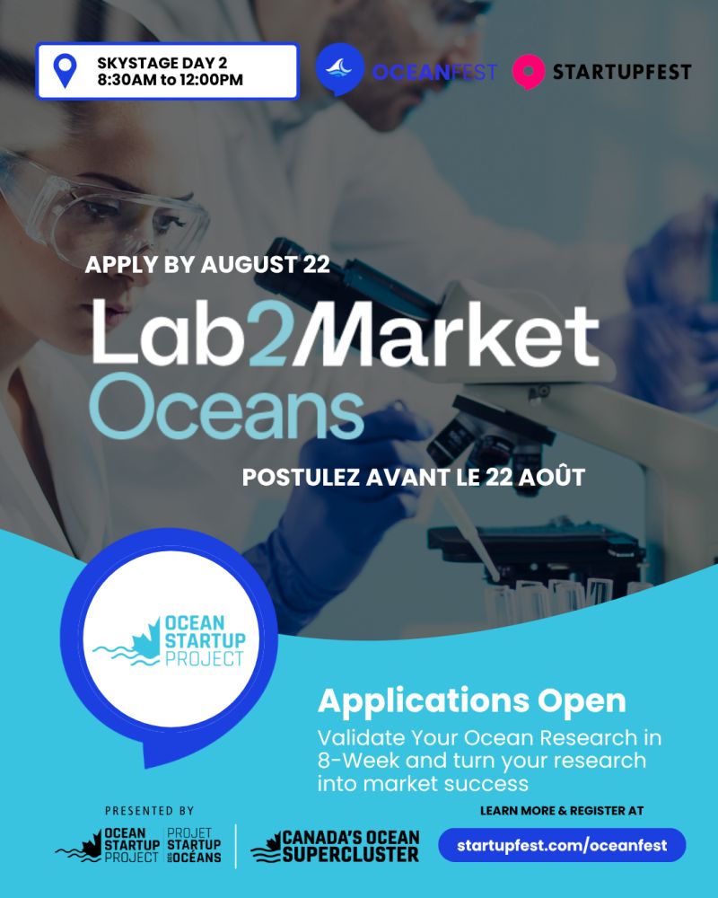 The Ocean Startup Project has two programs open now:
👉Ocean Startup Challenge closes July20. Early-stage ocean startups can receive up to $25K tinyurl.com/mppzzvdp

👉Lab2Market #Oceans close Aug 22. Participants receive $15K 
tinyurl.com/2nm3azh8
