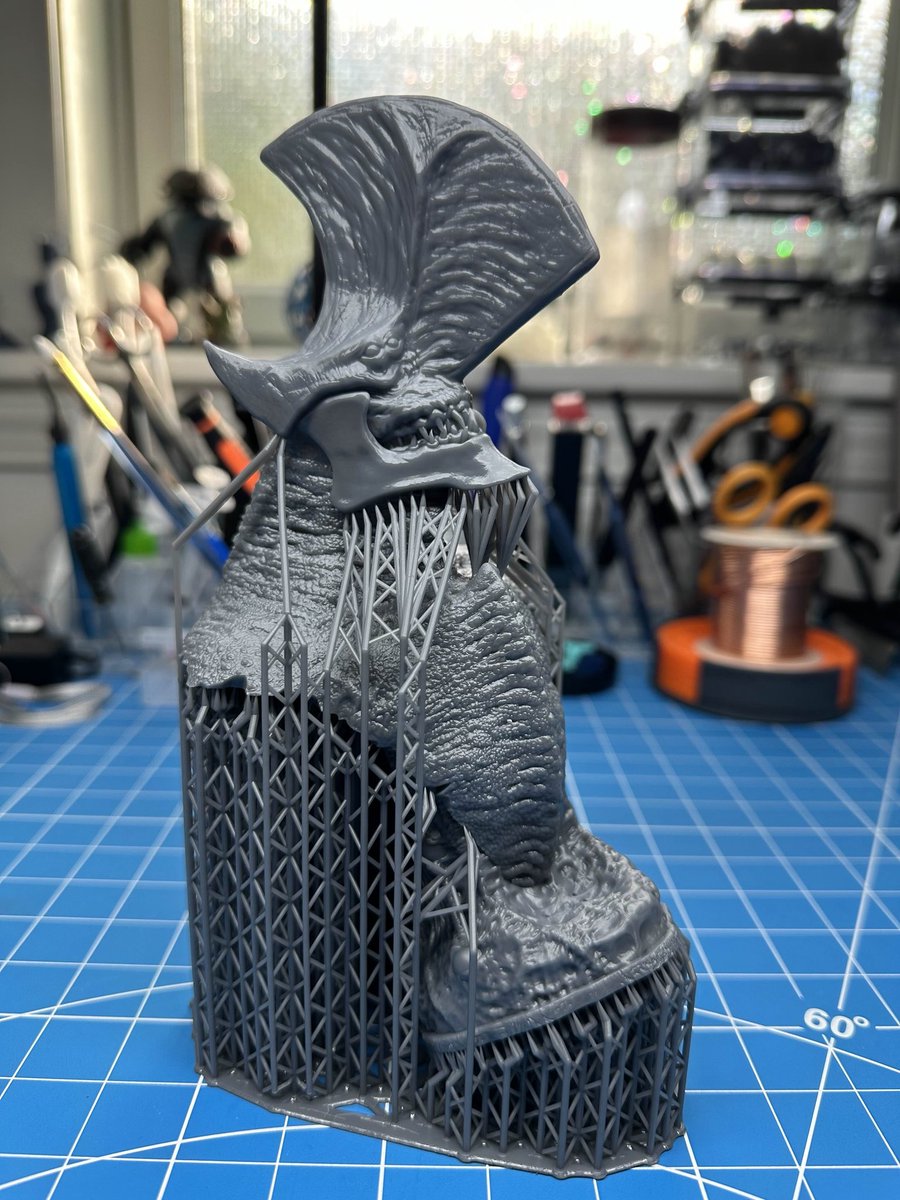 CharroZuck's tweet image. Trespasser
Kaiju, Pacific Rim
Sculpt: @fotismint #zbrush
Resin: @SirayaTech Fast Metal Grey
Printer: @mypeopoly Forge & @WhamBamSystems XTR
#3DPrinting #3dresinprinter #kaijumonster #pacificrim #3dprinted
