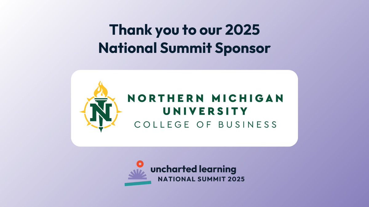 incubatoredu's tweet image. Thank you to @NorthernMichU for sponsoring the 2025 National Summit!
We’re proud to partner with institutions that champion innovation, entrepreneurship, and student-centered learning.
#ULSummit2025 #UnchartedLearning #ThankYouSponsors