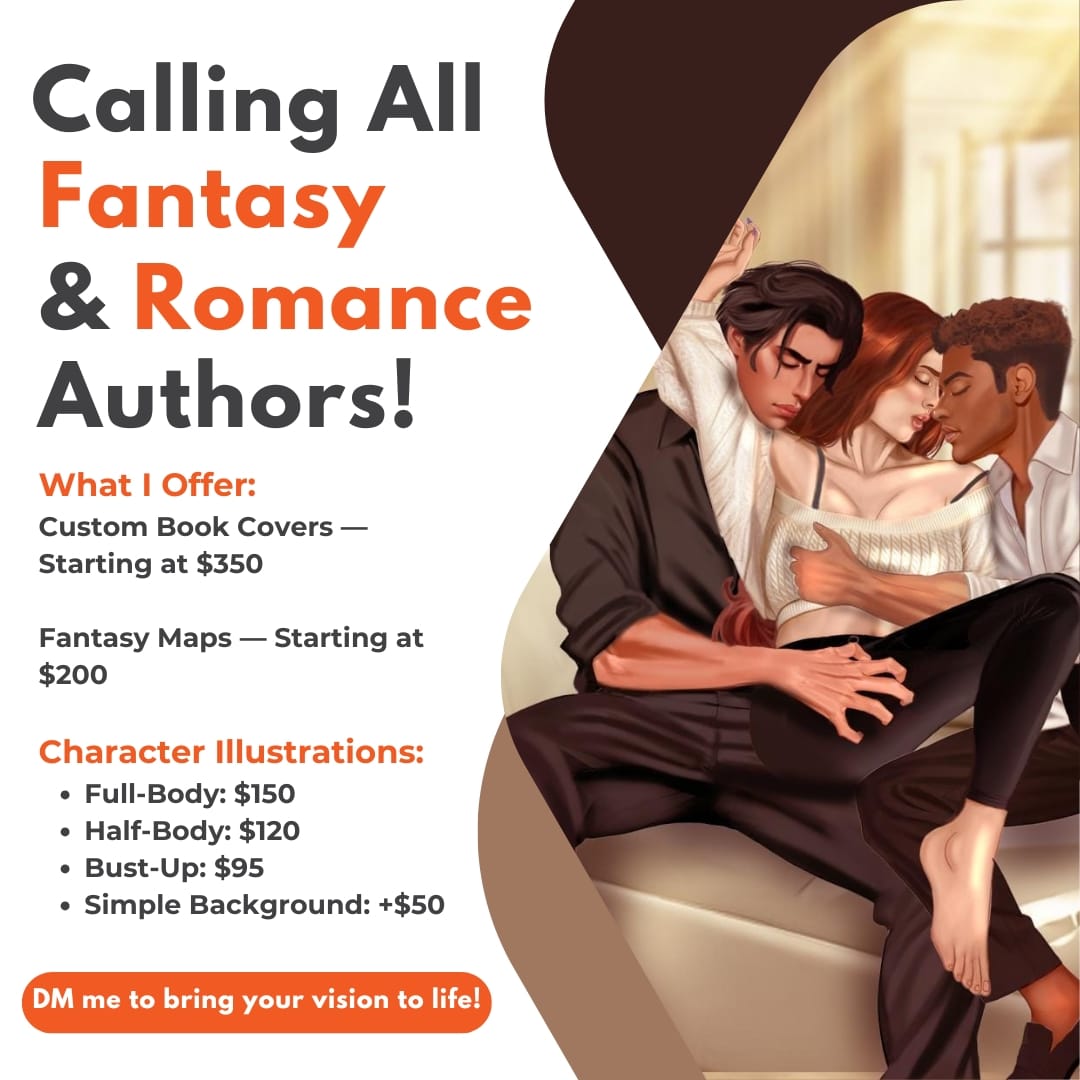 Commission Rates: My commission are open for all spicy authors 

#twitch #author #spicy #smuttlefish