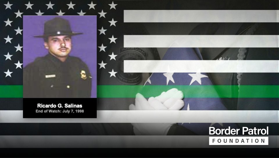 Today we honor the memory of Border Patrol Agent Ricardo G. Salinas End of Watch July 7, 1998. borderpatrolfoundation.org/r-salinas
#HonoringtheMemory #BorderPatrolFoundation #BPF #CBP #BorderPatrol #BorderSecurity #BorderPatrol #USBP #HonorFirst #lawenforcement #endofwatch #memorial