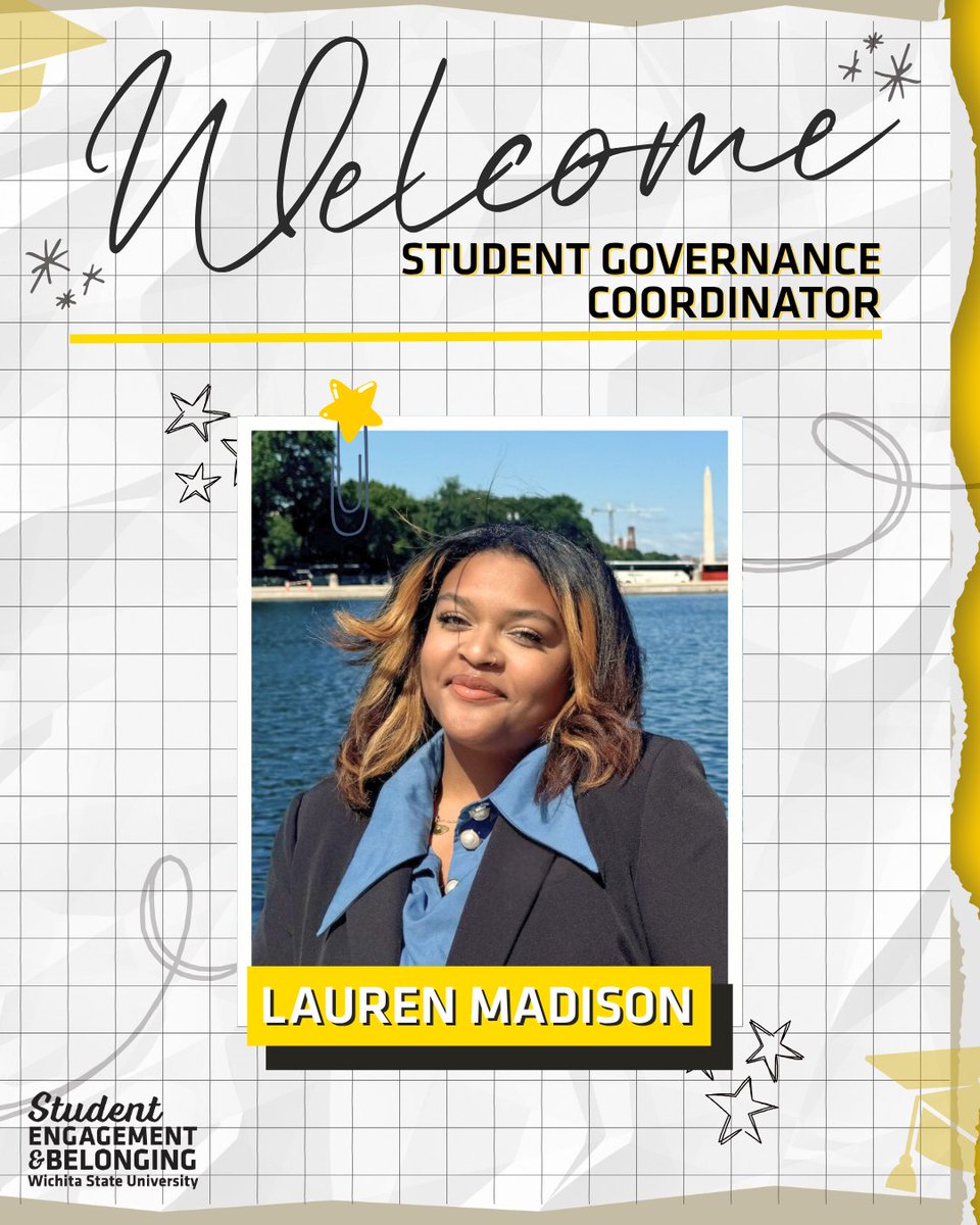 Welcome Lauren Madison to the Student Engagement &amp; Belonging department! ✨ We are so excited to have you join us as our new Student Governance Coordinator! 😁