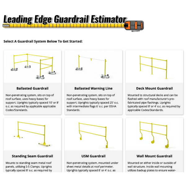 Streamline your guardrail project planning with our user-friendly Guardrail Estimator Tool! Instantly receive project estimates based on length, type, and materials.hubs.ly/Q03vHGbs0 

#roofingindustry #fallprotection #safetyfirst
