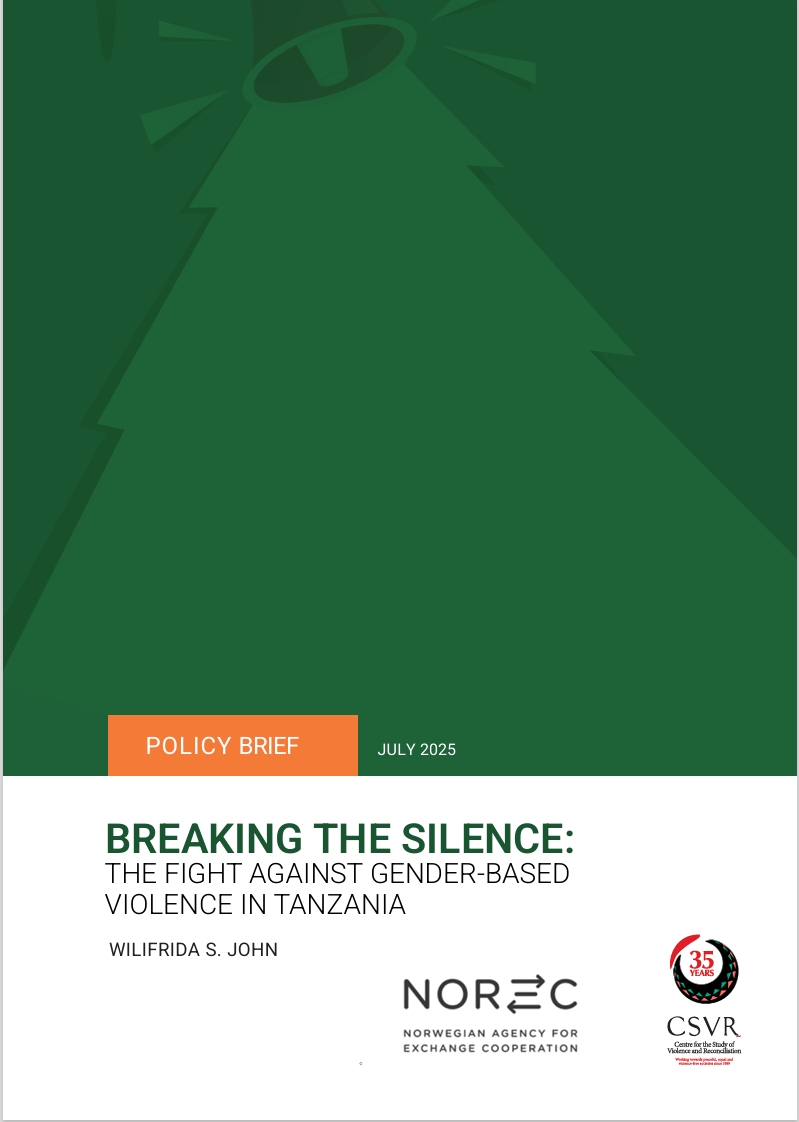 🆕🆕📖📖[NEW POLICY BRIEF] BREAKING THE SILENCE: THE FIGHT AGAINST GENDER-BASED VIOLENCE IN TANZANIA

🔗🔗📖📖Policy brief link: csvr.org.za/breaking-the-s…

This policy brief by Wilifrida S. John examines the ongoing issue of gender-based violence (GBV) in Tanzania, despite the