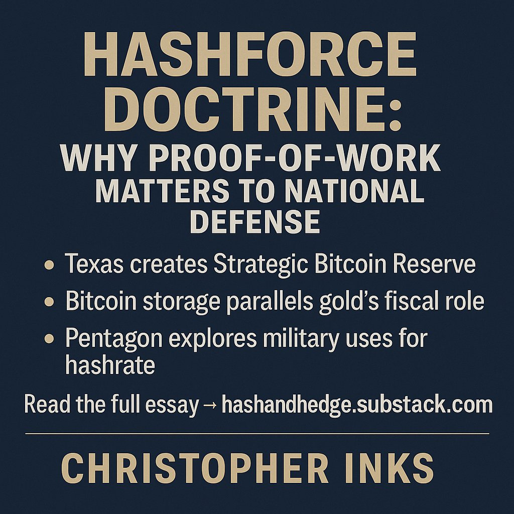 TXWestCapital's tweet image. Hashforce Doctrine 

open.substack.com/pub/hashandhed…

#Bitcoin #Miners