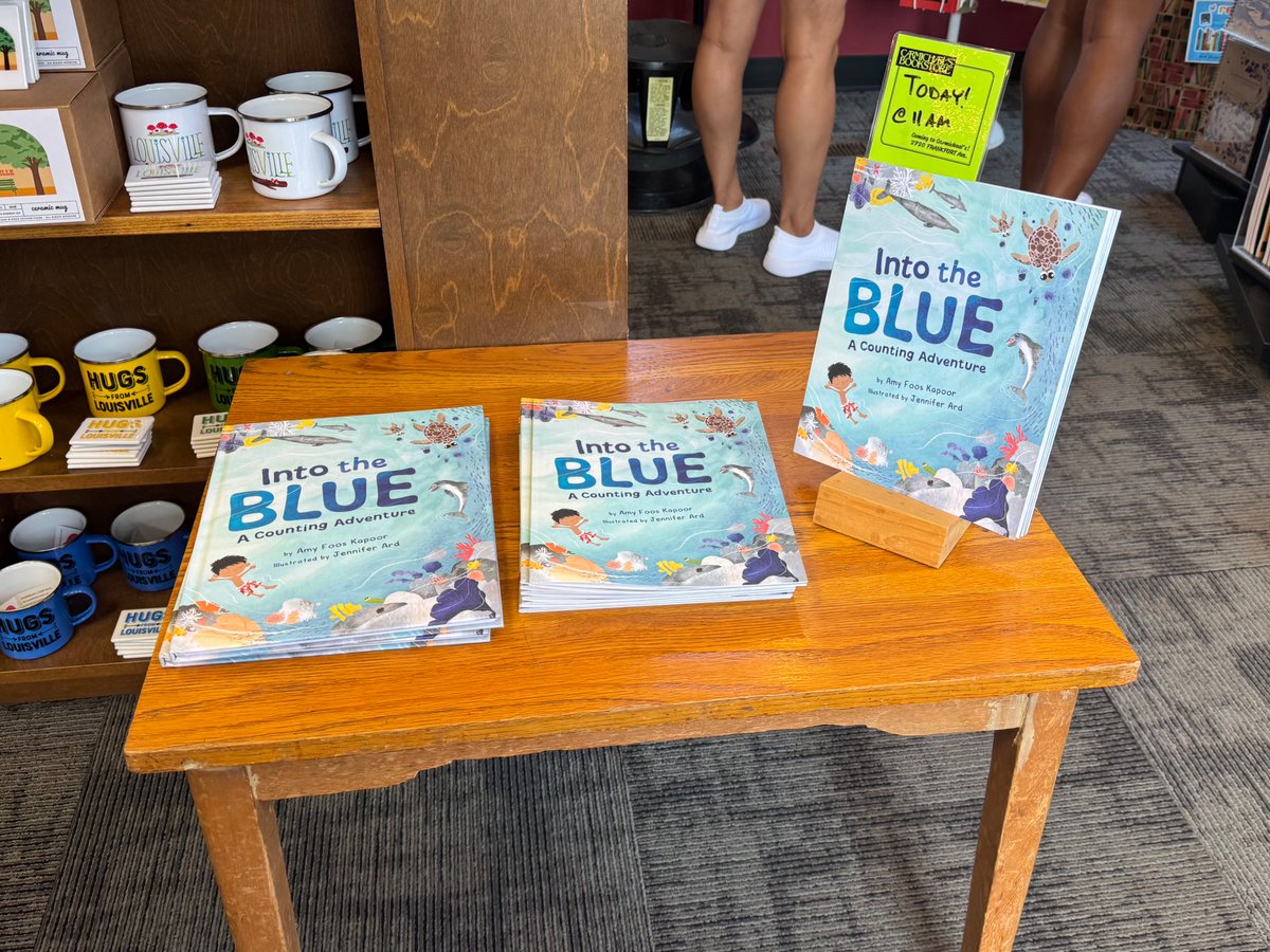 AFKapoor's tweet image. A big thanks to @carmichaelsbook for hosting such a wonderful StoryTime Event last weekend to celebrate the launch of my debut children’s book, Into the Blue: A Counting Adventure. And thanks to all who came out!
Into the Blue is available at Carmichael’s Bookstore in…