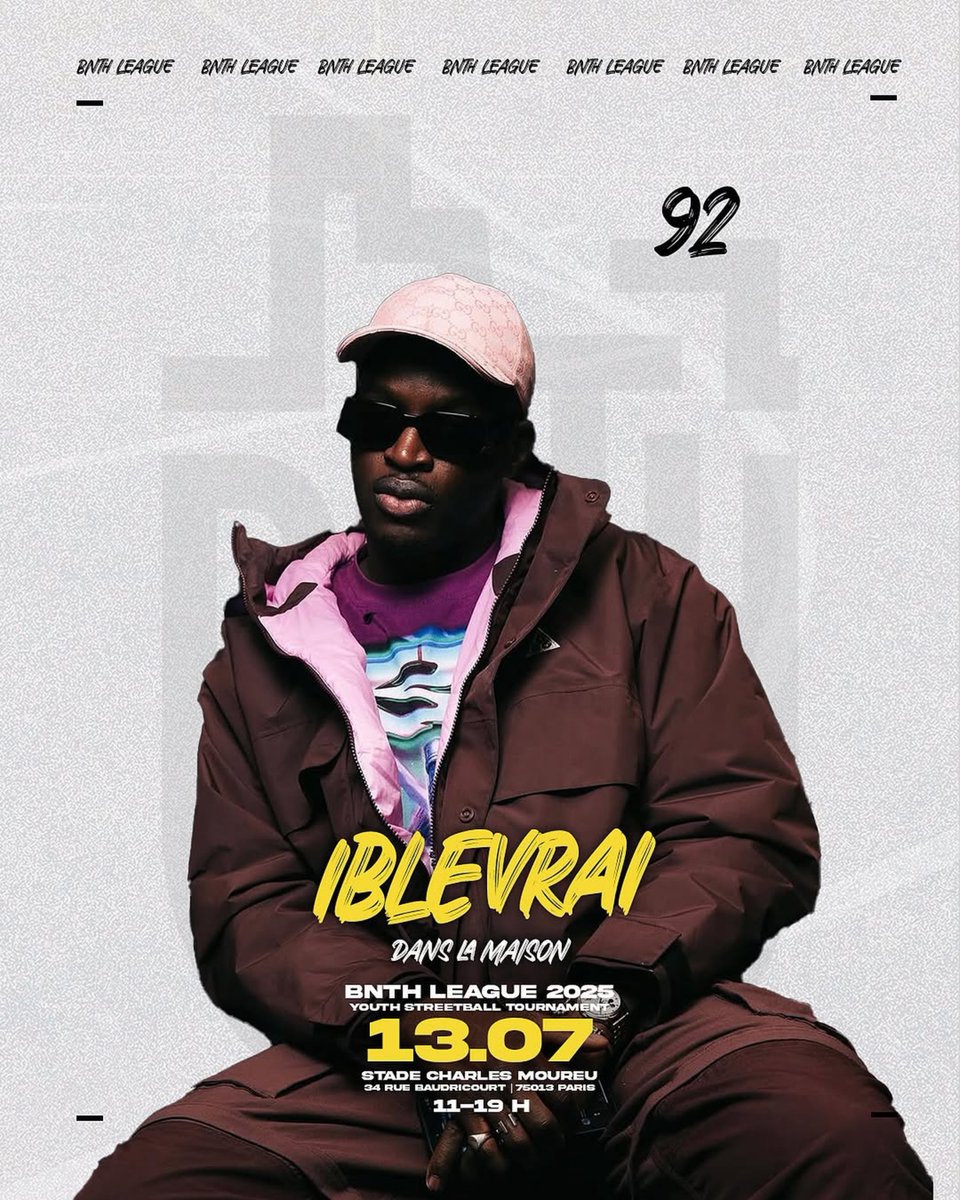 _iblevrai's tweet photo. L'équipe je serais présent en tant qu'Ambassadeur du 92 pour le BNTH League le 13/07 🏀

Gros tournoi streetbasket 5x5, pleins animations et d'autres surprises.

Ça se passe au Stade Charles Moureu, on s'attrape lâ-bas 🏴 https://t.co/FqPybkwTEx