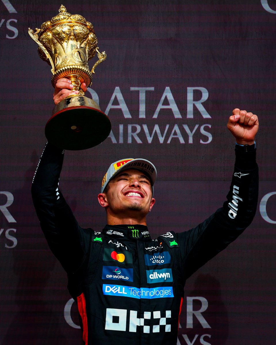 LN4's tweet photo. from dreaming of racing at silverstone to taking the flag first in front of his own stand, what a journey its been so far 🙌 https://t.co/PPq3zKGWgN