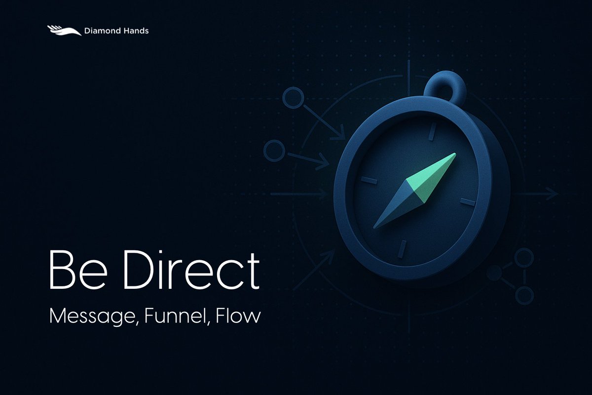 🚫 You don’t need “growth.”
You need alignment.

We’ve seen too many projects chase attention without structure.
The result?

Confused followers. No conversions. Burned budgets.
At Diamond Hands, we align three things before anything else:
🎯 Message
📍 Funnel
🔁 Flow

If one of
