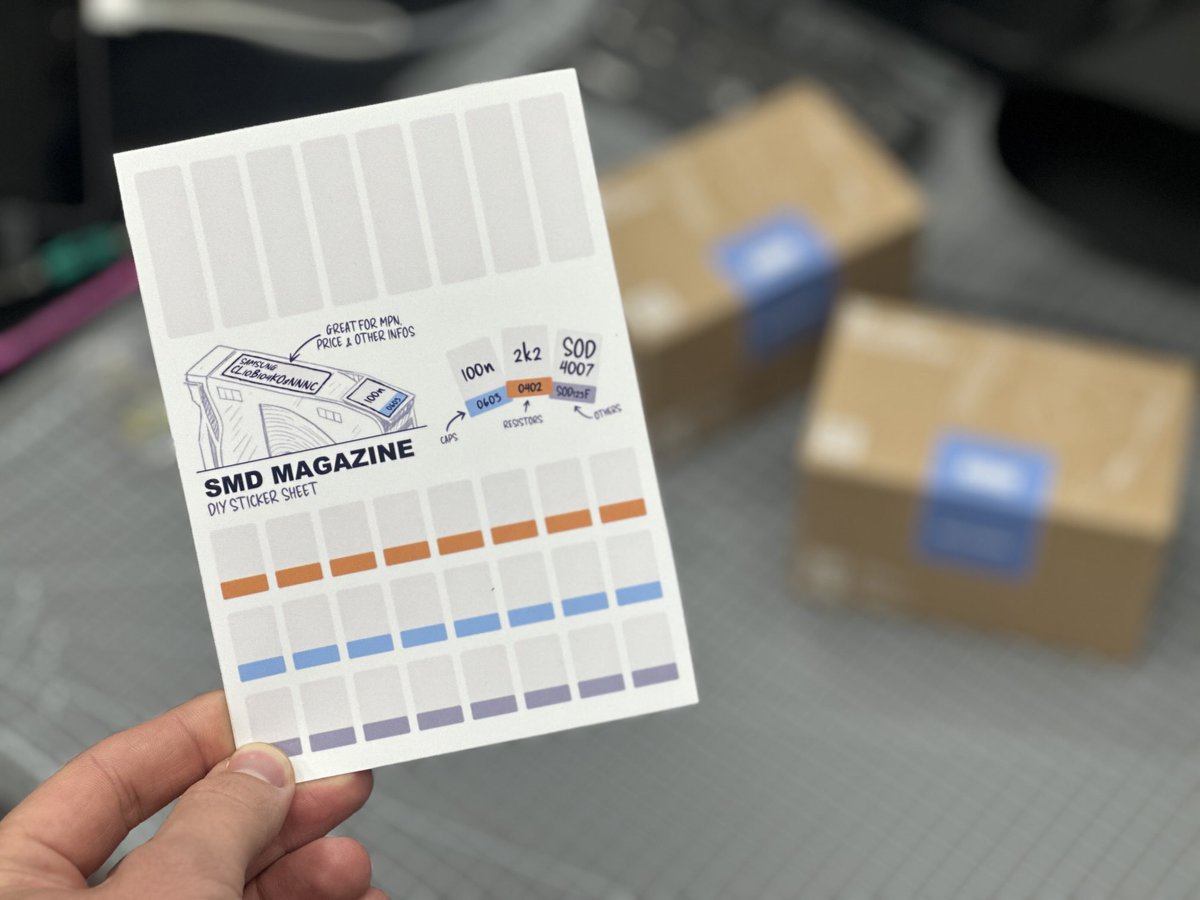 robin7331's tweet image. I am currently prototyping a little A6 sticker sheet that I may put into every box of magazines.
Makes labeling them so much faster!