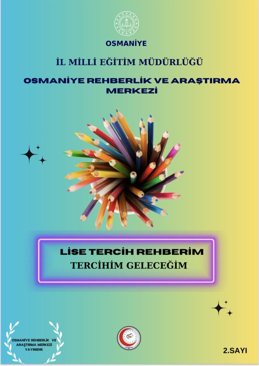 📚8. sınıf öğrencilerimizin LGS tercih sürecinde faydalanmaları amacıyla Osmaniye Rehberlik ve Araştırma Merkezi tarafından hazırlanan, ilimizdeki merkezi sınav puanı ve yerel yerleştirme ile öğrenci kabul eden liselerimiz hakkında ayrıntılı bilgileri içeren " Osmaniye 2025