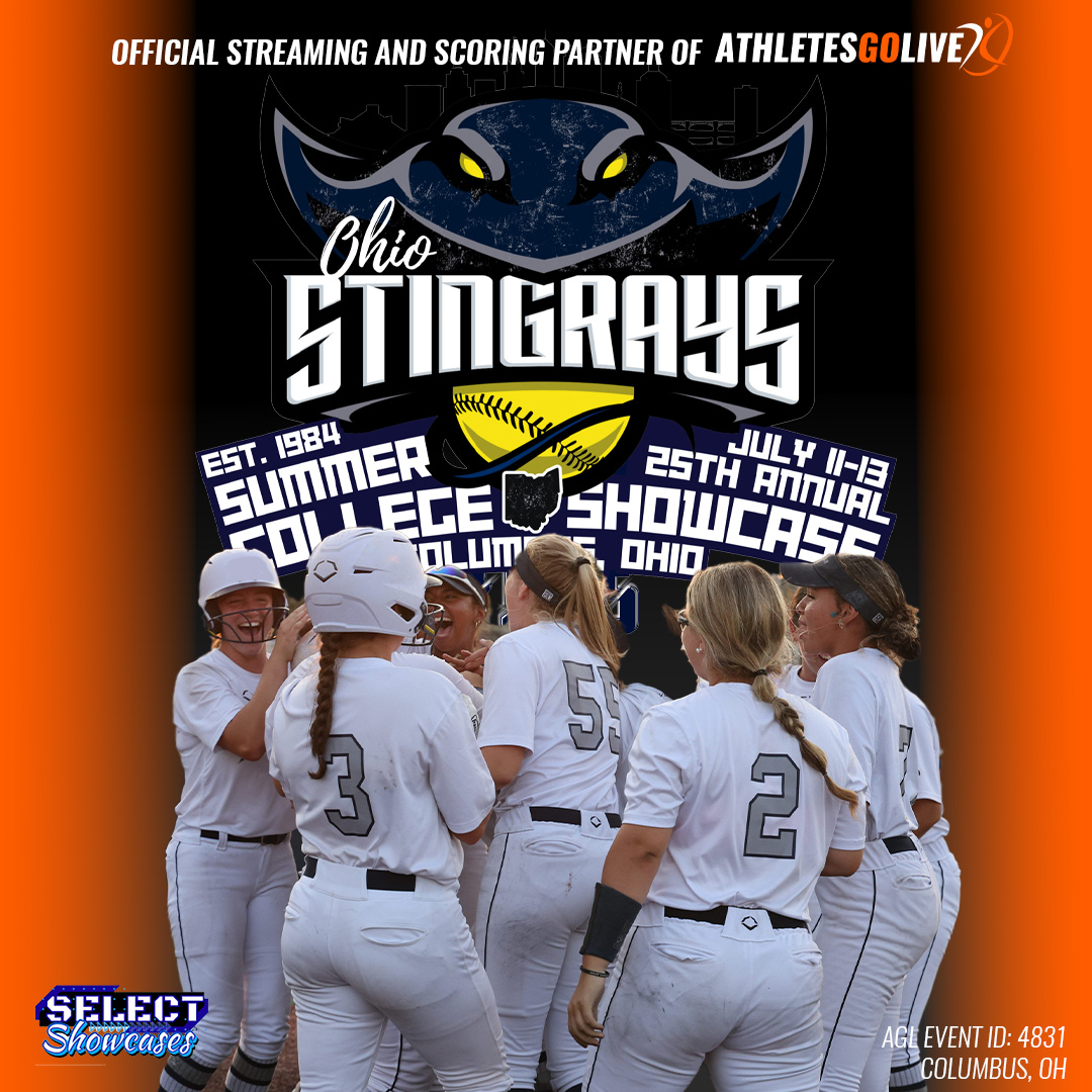 Back to the Buckeye State 🥎🚗

AGL is proud to be the official streaming and scoring partner of Select Showcases' 2025 Ohio Stingrays Showcase ⚡📺
