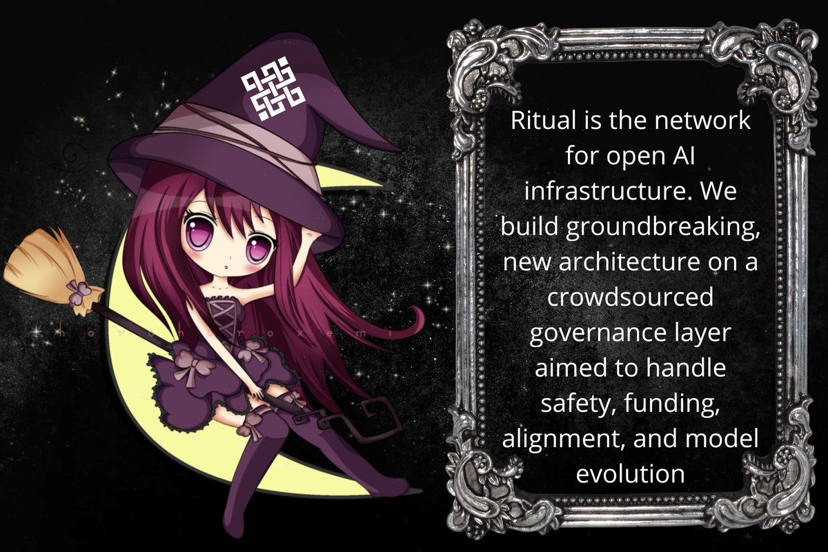 Ritual is the most expressive blockchain in existence, with a single focus: enrich what users can do on-chain today to attract the users of tomorrow😎
<a href="/ritualfnd/">Ritual Foundation</a> <a href="/ritualnet/">Ritual</a>
