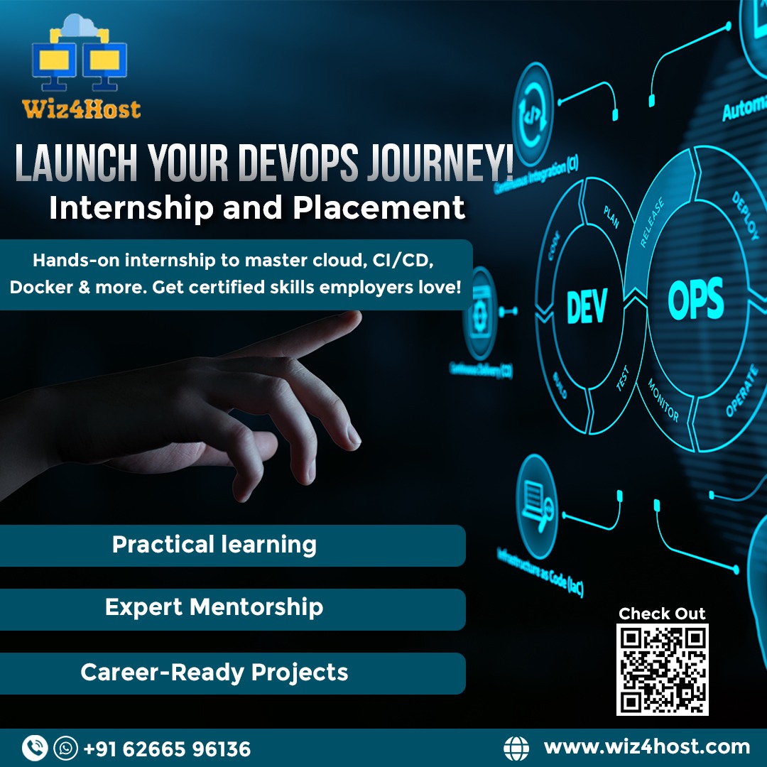 wiz4host's tweet image. ✅ Practical Learning
🎓 Expert Mentorship
💼 Career-Focused Projects
📜 Industry-Recognized Certification
🌐 Start your journey today — scan the QR or visit wiz4host.com
📞 Call us: +91 62665 96136
#DevOpsInternship #Wiz4Host #DevOpsTraining #CloudComputing #CI_CD
