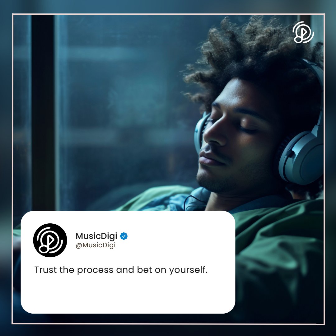 Trust the process and bet on yourself.