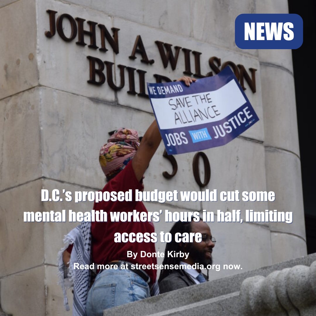 streetsensedc's tweet image. D.C. Mayor Bowser’s proposed budget would cut the number of work hours the city will pay for in half for a number of mental health providers, limiting the services that people receiving mental health and community support would have access to. Read more at bit.ly/3TnTioI