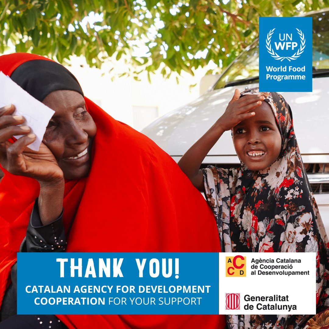 WFPSomalia's tweet image. In #Somalia, @WFP is working to strengthen food security – ensuring families facing hunger get the support they need, when they need it most.

Thanks to partners like @cooperaciocat, WFP delivers lifesaving cash assistance – giving communities flexibility to meet essential needs.