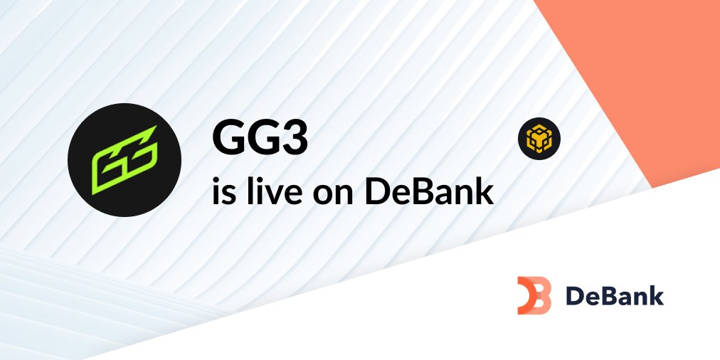 4/8

GG3's portfolio is now tracked on debank.com!

<a href="/GG3_xyz/">GG3</a> (<a href="/BNBCHAIN/">BNB Chain</a> version)