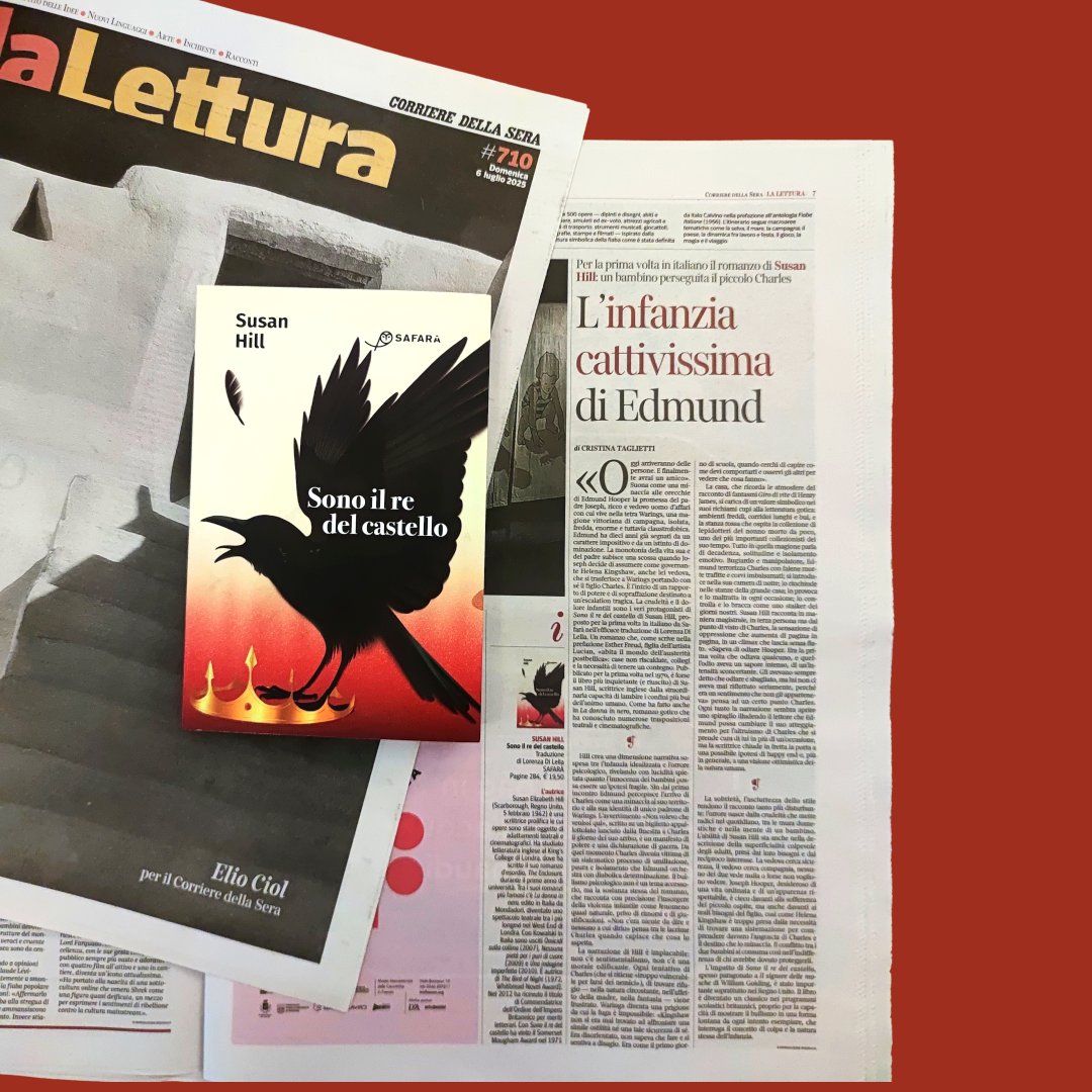 Safarà Editore (@safaraeditore) on Twitter photo ❝La narrazione di Hill è implacabile❞.
Su <a href="/La_Lettura/">la_lettura</a>, un meraviglioso articolo di Cristina Taglietti dedicato a 𝑆𝑜𝑛𝑜 𝑖𝑙 𝑟𝑒 𝑑𝑒𝑙 𝑐𝑎𝑠𝑡𝑒𝑙𝑙𝑜 di 𝐒𝐮𝐬𝐚𝐧 𝐇𝐢𝐥𝐥, «scrittrice inglese dalla straordinaria capacità di lambire i confini più bui dell’animo umano». ❝La narrazione di Hill è implacabile❞.
Su <a href="/La_Lettura/">la_lettura</a>, un meraviglioso articolo di Cristina Taglietti dedicato a 𝑆𝑜𝑛𝑜 𝑖𝑙 𝑟𝑒 𝑑𝑒𝑙 𝑐𝑎𝑠𝑡𝑒𝑙𝑙𝑜 di 𝐒𝐮𝐬𝐚𝐧 𝐇𝐢𝐥𝐥, «scrittrice inglese dalla straordinaria capacità di lambire i confini più bui dell’animo umano».