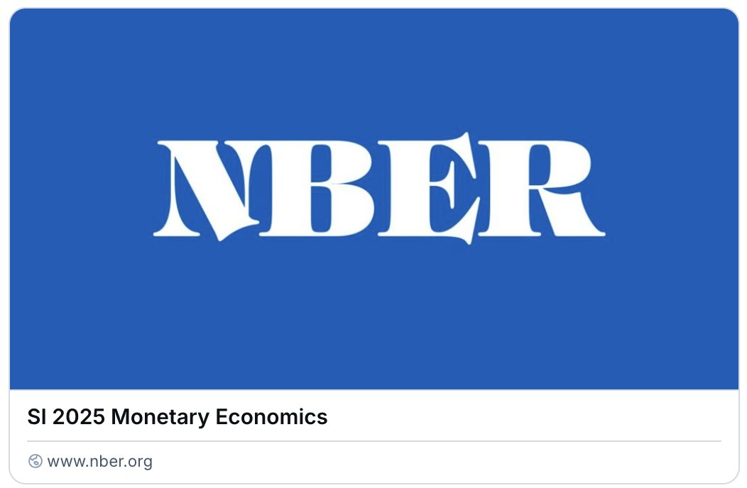 alvaroortiz1968's tweet image. Start today ... Dont Miss it (we are inside !!! ) 👇nber.org/conferences/si…