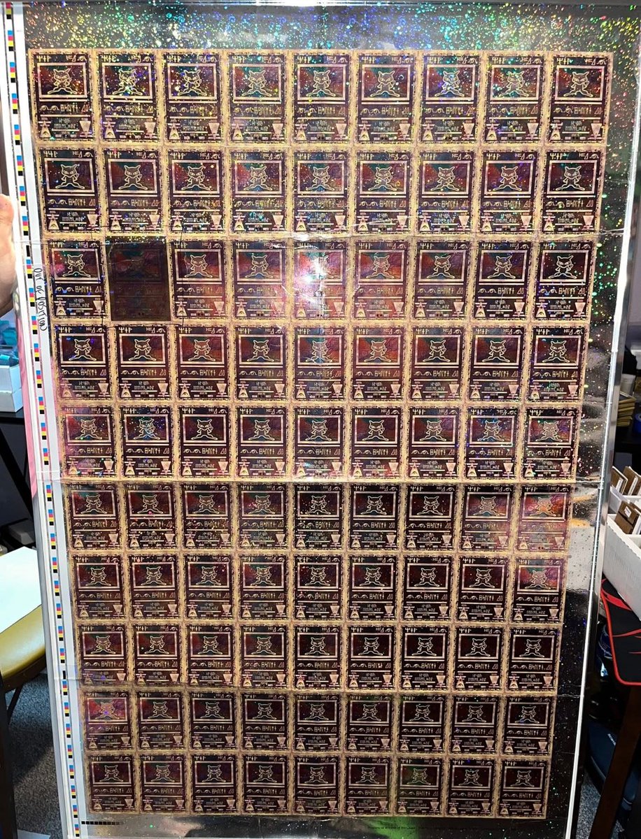 Have you seen an uncut Ancient Mew sheet? Now you have.