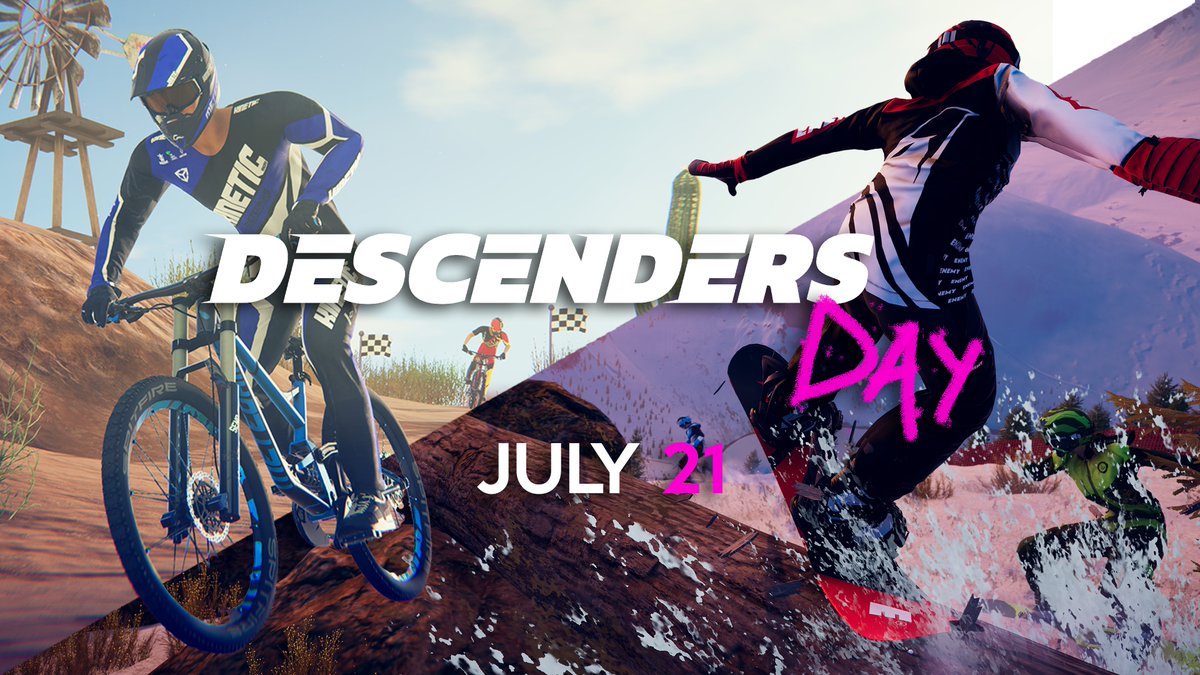 Two HUGE updates. ONE day.

Descenders Day is coming July 21! Tune in for the reveal of Descenders' biggest update yet, and the reveal of when Descenders Next is coming. 

Not only that, enter our giveaway for the chance to win a little plot of land from the REAL LIFE Highlands,