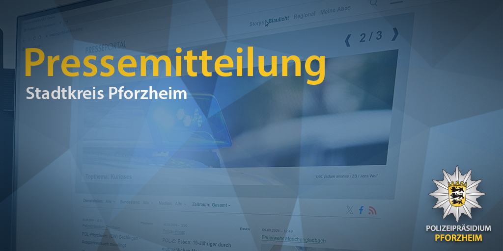 &gt;&gt;&gt; BMW-Fahrer verletzt Frau schwer und flüchtet &lt;&lt;&lt;
#Pforzheim

Ein 49-jähriger BMW-Fahrer hat am Freitagnachmittag in Eutingen mehrere Verkehrsunfälle verursacht, eine Fußgängerin schwer verletzt und sich anschließend unerlaubt vom Unfallort entfernt.

sohub.io/gxn8
