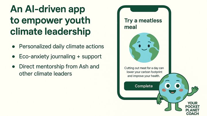 🌍 70% of youth feel helpless about climate change.

POPPIX changes that.

A voice-based AI climate mentor offering support, daily actions &amp; hope—right on your phone.

Help us bring POPPIX to 10,000 youth in NY, DC, Chicago &amp; California.
 gofundme.com/f/support-pop-…