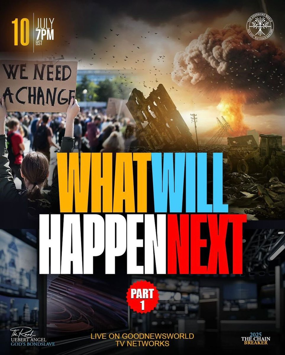 You need to know ‘WHAT WILL HAPPEN NEXT’

Part-1 | This THURSDAY 7PM (BST) sharp!
#UebertAngel #EndTimes