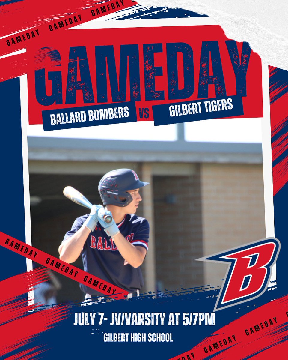 It’s the final game of the regular season!
The Bombers hit the road to take on Gilbert tonight — JV at 5:00, Varsity at 7:00.
Let’s finish strong! 💪