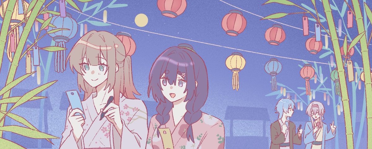 #srktotanabata

「เคยได้ยินเรื่องเล่ามั้ย สาวทอผ้ากับคนเลี้ยงกวาง?」

「ไม่ใช่แล้วー นั่นวัวต่างหาก!」

🦌สุขสันต์วันทานาบาตะ🦌

สถานที่สำหรับแขวนคำอธิษฐานบนต้นไผ่
เซย์ชินพลาซ่า
ศาลเจ้าเซย์ชินโนะกามิ
โรงเรียนมัธยมปลายชินราคุ

มีจัดงานเล็กๆ และร้านค้าอาหารที่ศาลเจ้าเซย์ชินโนะกามิ