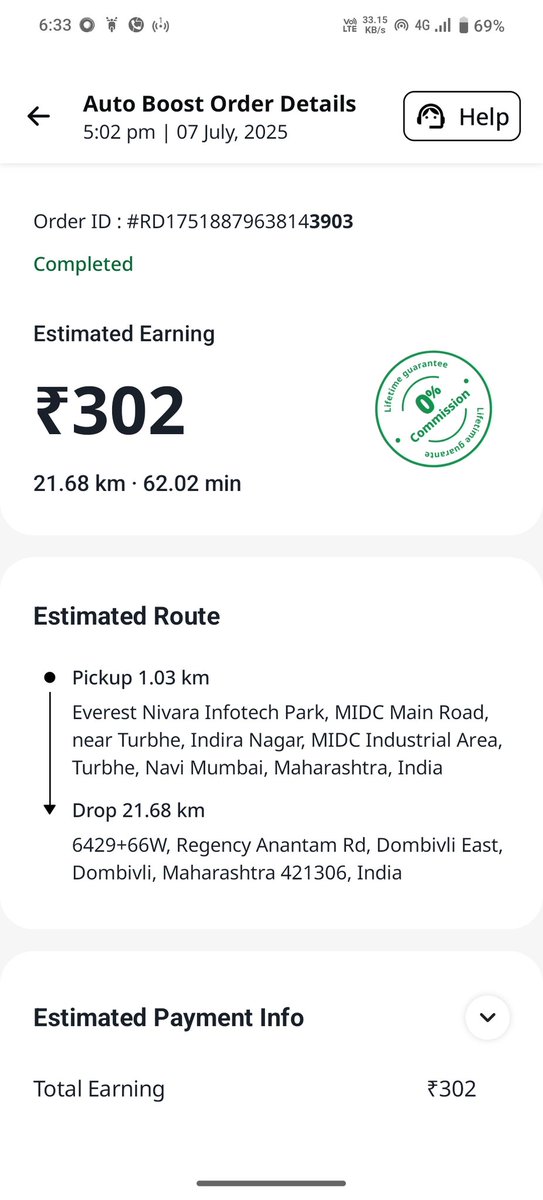 Prakash60007128's tweet image. @RapidoCares 
Rapido कहता है ₹17 प्रति किलोमीटर मिलेगा,
लेकिन मेरी आज की ट्रिप में सिर्फ ₹302 मिले 21.68 km के लिए।

₹17/km का वादा कहाँ गया?
हम मेहनत कर रहे हैं, हक़ का पैसा क्यों नहीं दे रहे?

@rapidobikeapp जवाब दो!

#RapidoAuto #DriverKiAwaaz