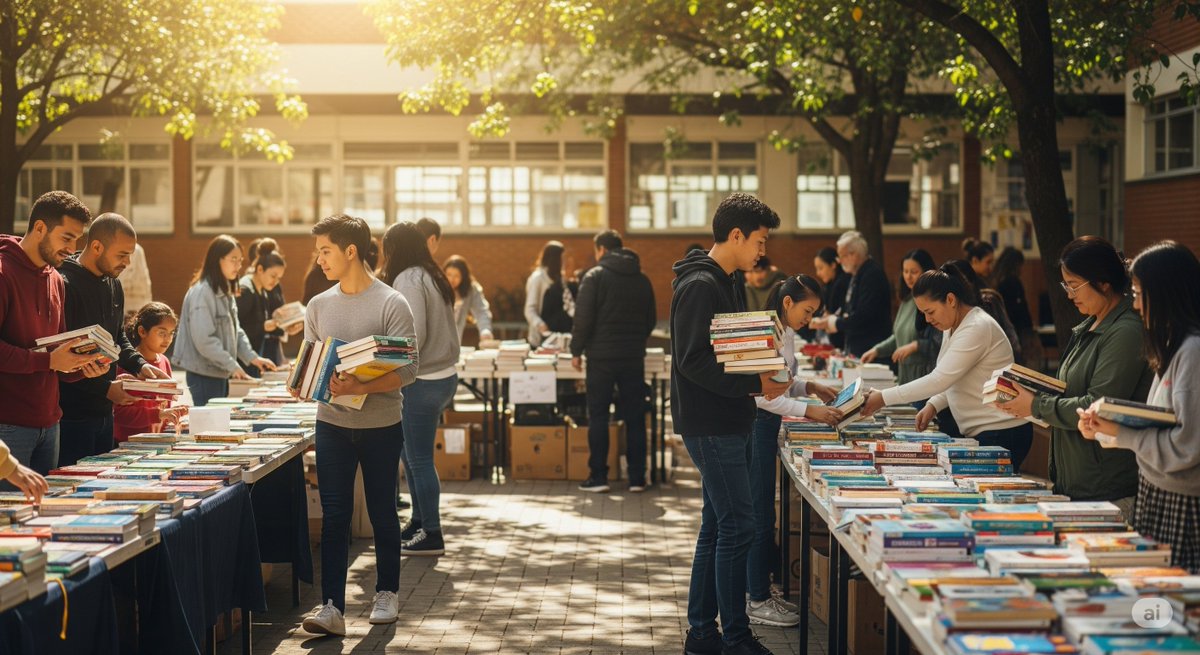 La Asociación de Madres y Padres organiza su tradicional mercadillo de libros de texto. Se llevará a cabo el jueves 10 de julio, en horario de 18:30 a 20:00 horas, en el patio de entrada del IES Marqués de Suanzes.