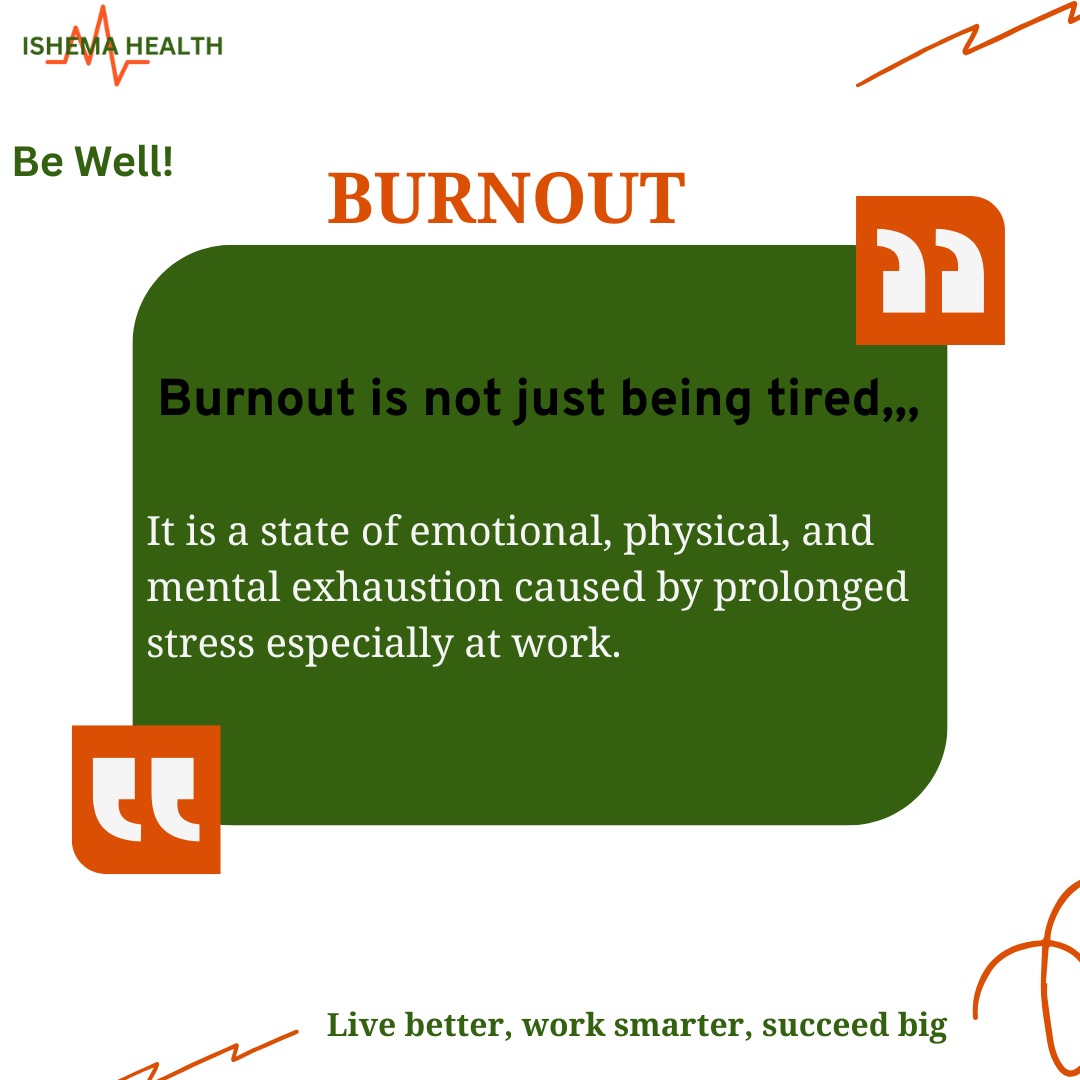 Burnout doesn't mean you're weak. It means you've been strong for too long. Recognize it. Respect it. Recover.
You don’t have to face it alone.  Join Ishema Health in raising awareness for mental well-being.
#burnoutisreal #worklifebalance #ishemahealth #mentalhealthmatters