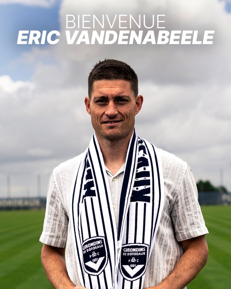𝘽𝙞𝙚𝙣𝙫𝙚𝙣𝙪𝙚 𝙀́𝙧𝙞𝙘 💙🤍

Les Girondins de Bordeaux renforcent leur défense avec l’arrivée d’Éric Vandenabeele. Fort de son expérience en Ligue 2 (124 matchs), ce défenseur central de 33 ans apportera toute son expérience et son leadership aux Marine et Blanc. Passé par