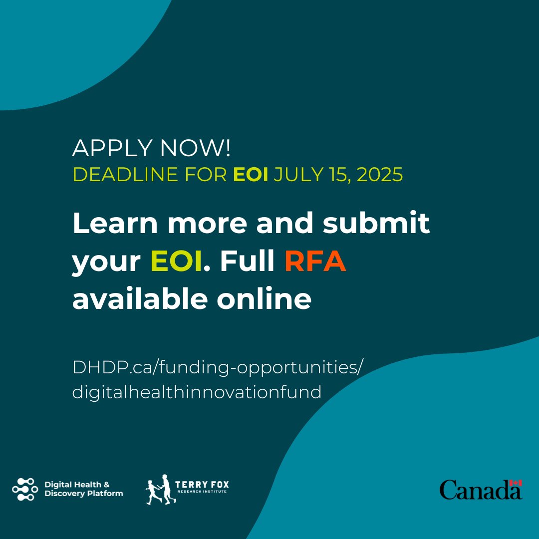 dhdp_'s tweet image. Apply now! Deadline for EOI July 15, 2025
Learn more and submit your EOI. Full RFA available online:ow.ly/zRUL50WkK92
#CdnSci
Le document complet de l’appel de demandes est disponible en ligne à l’adresse suivante