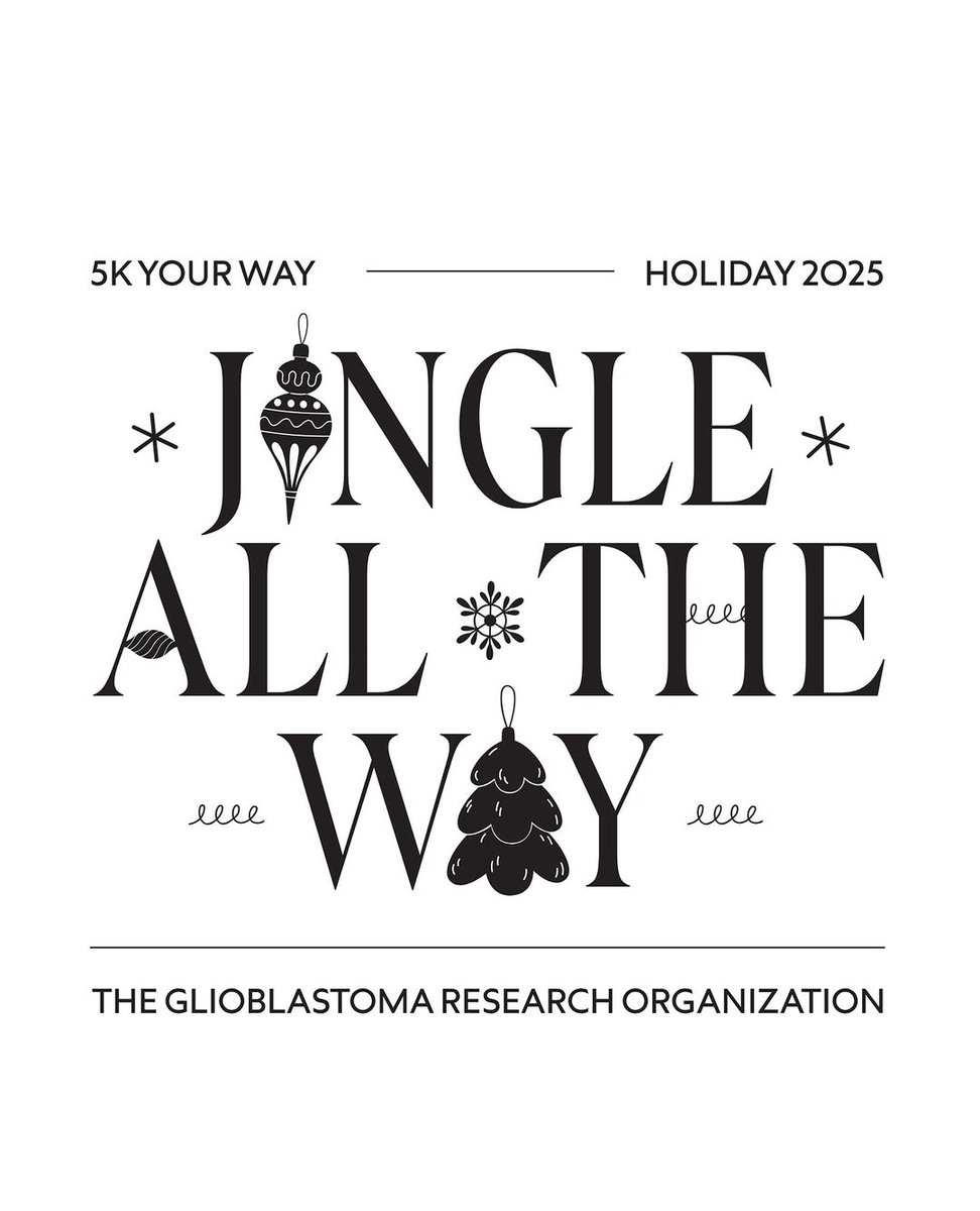 glioblastomaorg's tweet image. The Jingle All The Way 5K Your Way is back ❄️💙
On December 26th, join us from wherever you are in the world to walk, run, or move 5K in honor of those impacted by glioblastoma.
#Glioblastoma