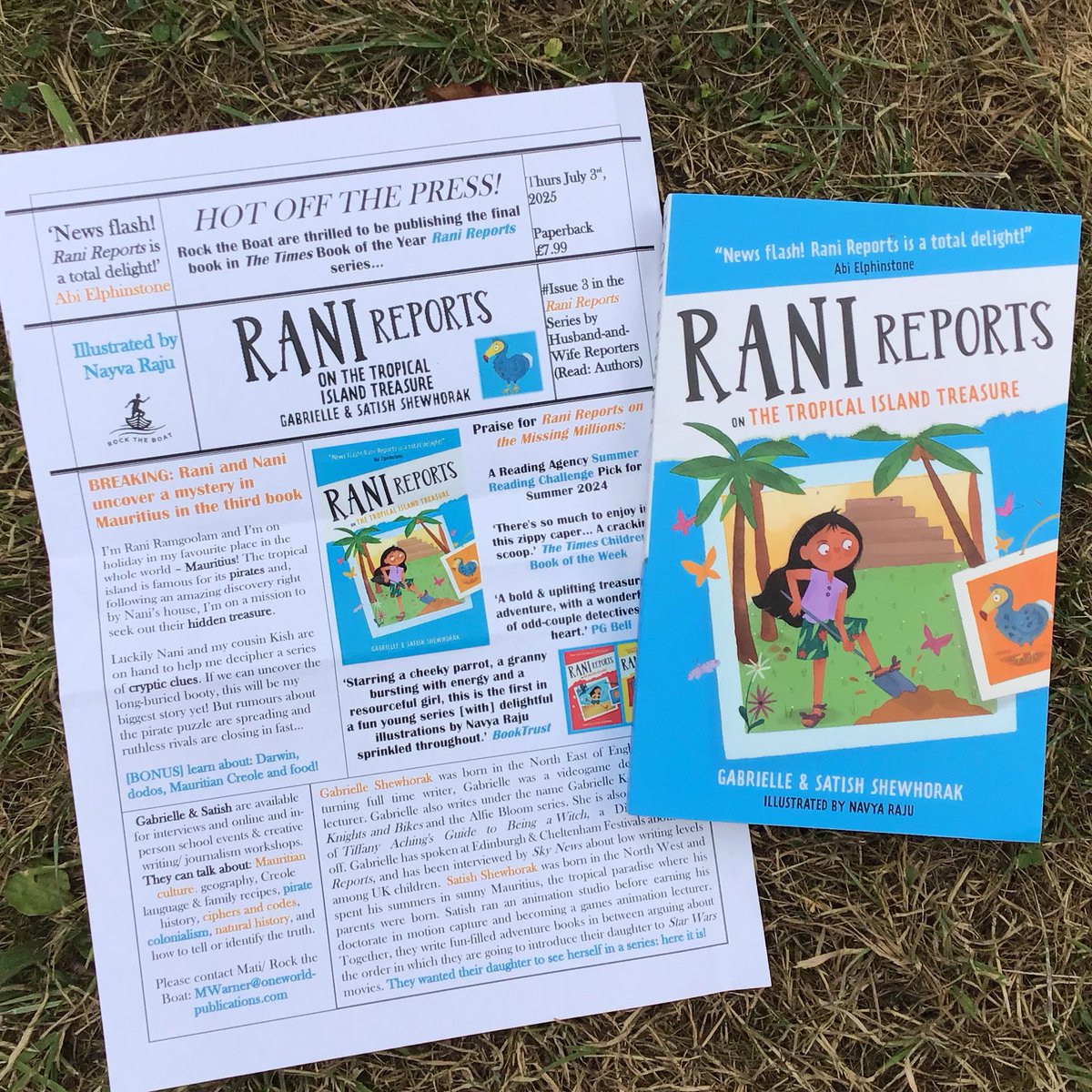 Jacqui Sydney 📕 (@jacquis21) on Twitter photo Thrilled to receive a copy of the final title in this brilliant, inclusive trilogy that’s perfect for lower KS2 readers. Rani Reports on the Tropical Island Treasure by <a href="/GabrielleKent/">Gabrielle Kent</a> & <a href="/asianastroboy/">Satish</a>, illustrated by <a href="/navyarajuart/">Navya Raju</a> is out now, huge thanks to <a href="/RocktheBoatNews/">Rock the Boat 🌊</a> 🥰 Thrilled to receive a copy of the final title in this brilliant, inclusive trilogy that’s perfect for lower KS2 readers. Rani Reports on the Tropical Island Treasure by <a href="/GabrielleKent/">Gabrielle Kent</a> & <a href="/asianastroboy/">Satish</a>, illustrated by <a href="/navyarajuart/">Navya Raju</a> is out now, huge thanks to <a href="/RocktheBoatNews/">Rock the Boat 🌊</a> 🥰