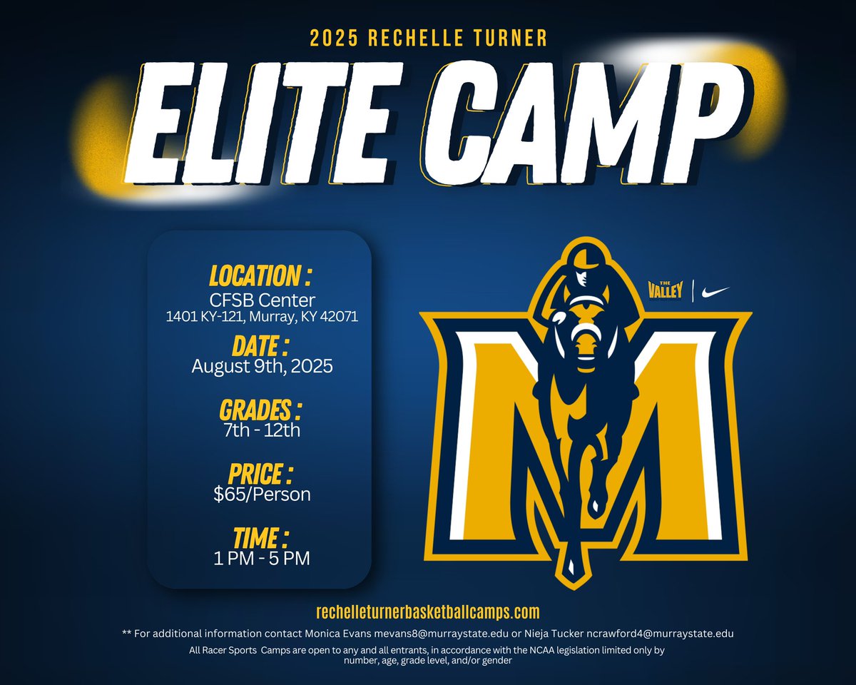 Elite Camp is approaching fast. Get signed up today. Do you have what it takes to be a future Racer? #ComeRideWithUs