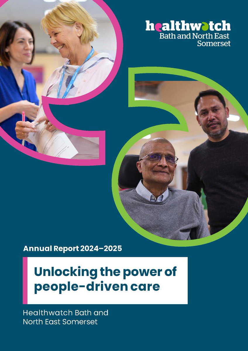 Last year, we supported more than 7000 people to have their say and get information about their care.

Our annual report highlights all the ways we've used your feedback to improve local health and social care services, plus our plans for the year ahead 👉 healthwatchbathnes.co.uk/report/2025-06…